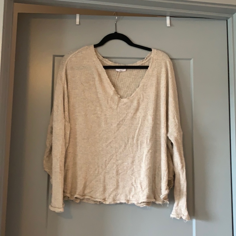 Tan Long Sleeve Top - Urban